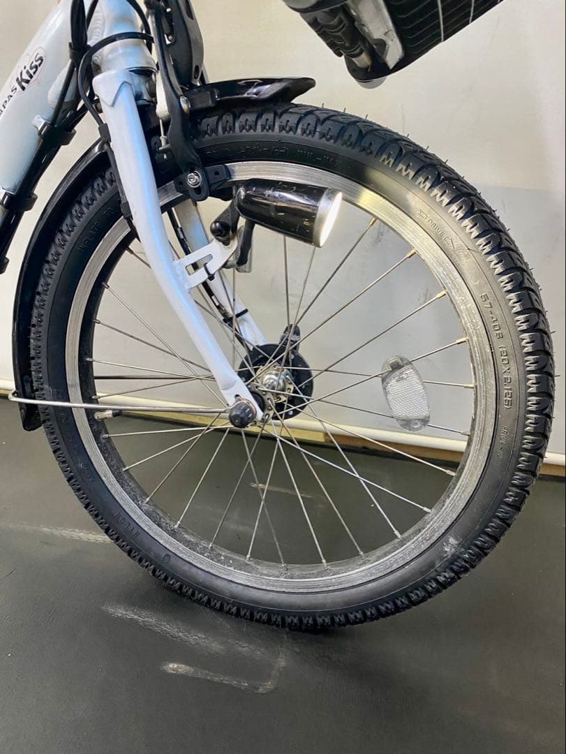 1年保証　ヤマハ　パスキッス　20インチ　子供乗せ　白色　電動アシスト自転車