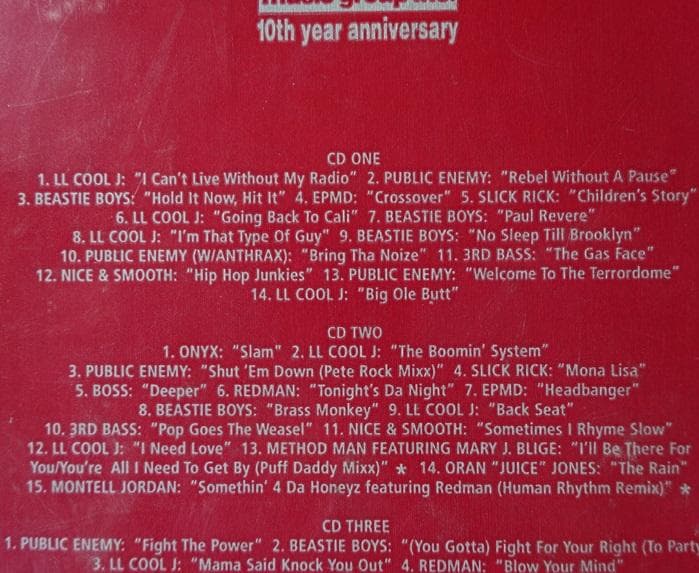 DEF JAM 10TH YEAR ANNIVERSARY (未開封CD）