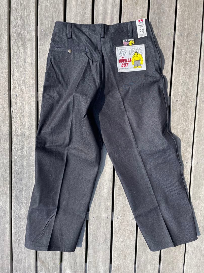 新品BEN DAVIS/ベンデイビス ゴリラカットindigoデニム36