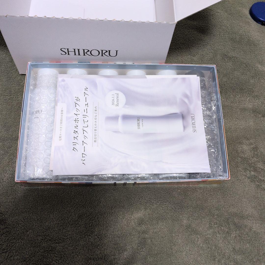 SHIRORU クリスタルホイップ 120g ×6本(白５本＋黒１本)