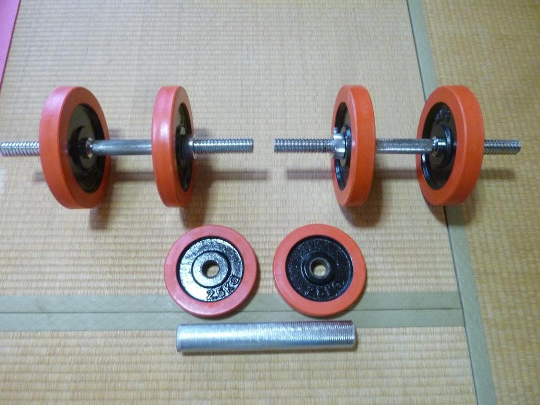 値下げ　引取り限定FIELDOOR ダンベル 標準シャフト径28mm
