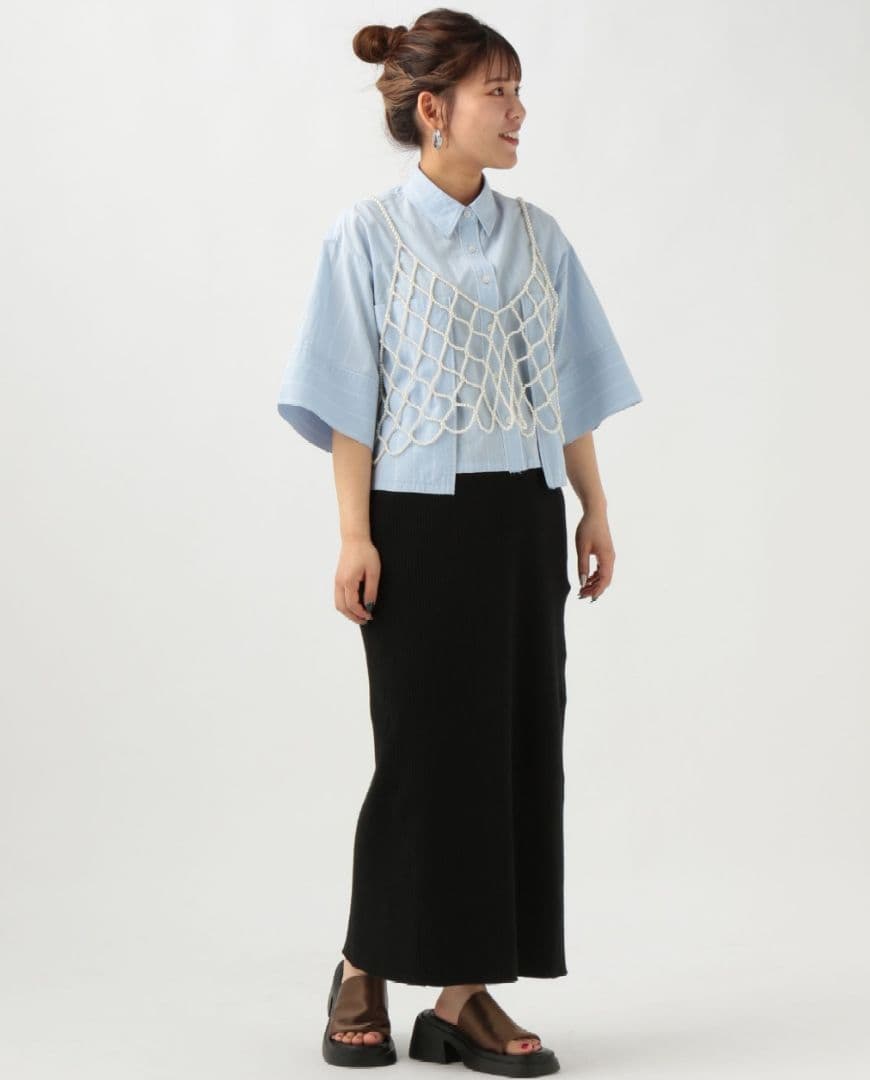 完売品！BAYFLOW✳️新品【スタッフ企画】パールビーズビスチェ