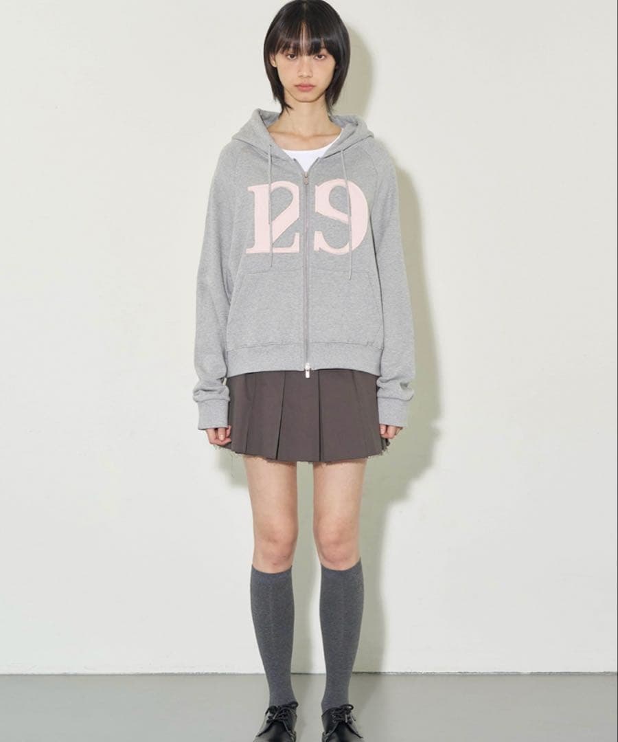 【ILLIGO】正規品 ロゴ パッチ ジップアップ パーカー