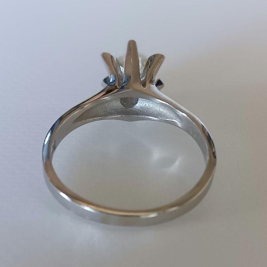 【鑑定書付】Pt900 D0.397ct 一粒ダイヤモンドリング 婚約指輪