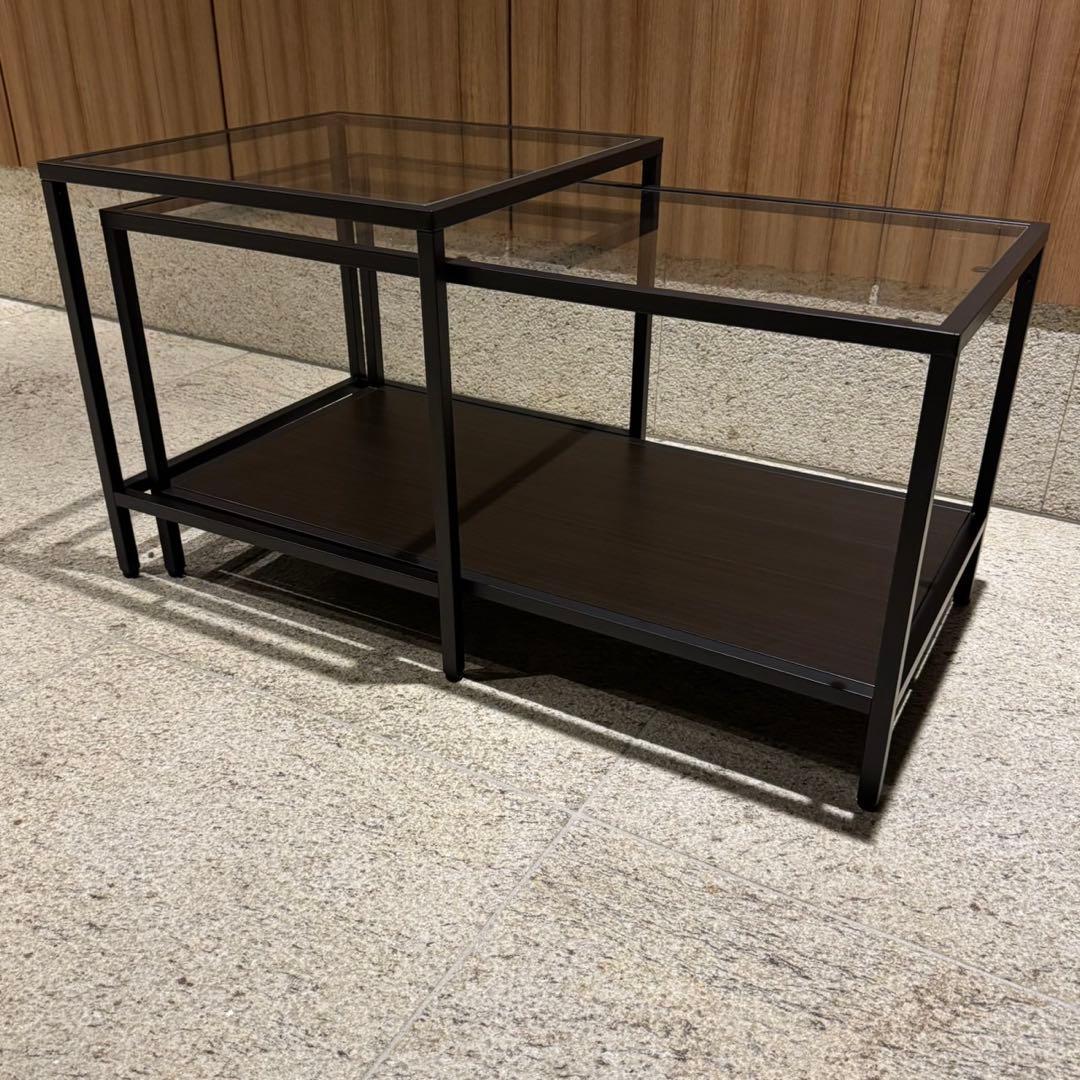 IKEA VITTSJÖ ヴィットショー ネストテーブル 2点セット