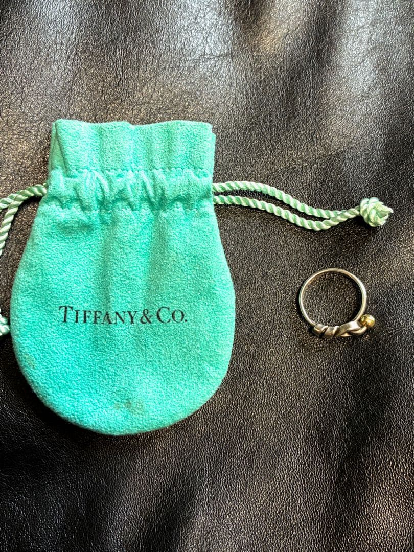 【廃盤品!11号】TIFFANY コンビフック＆アイ　925 750ヴィンテージ
