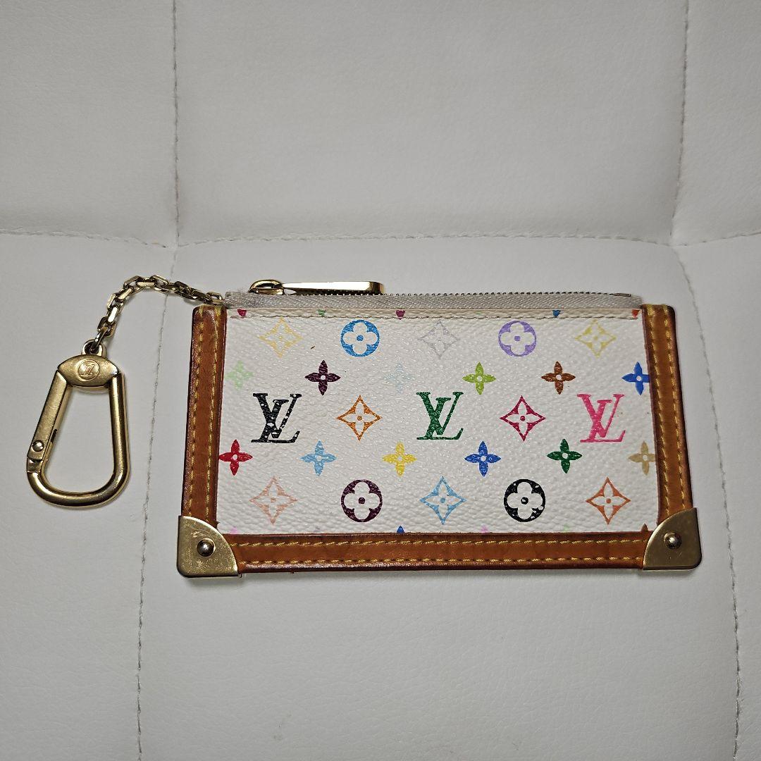 LOUIS VUITTON マルチカラー ポシェット・クレ キーケース ブロン