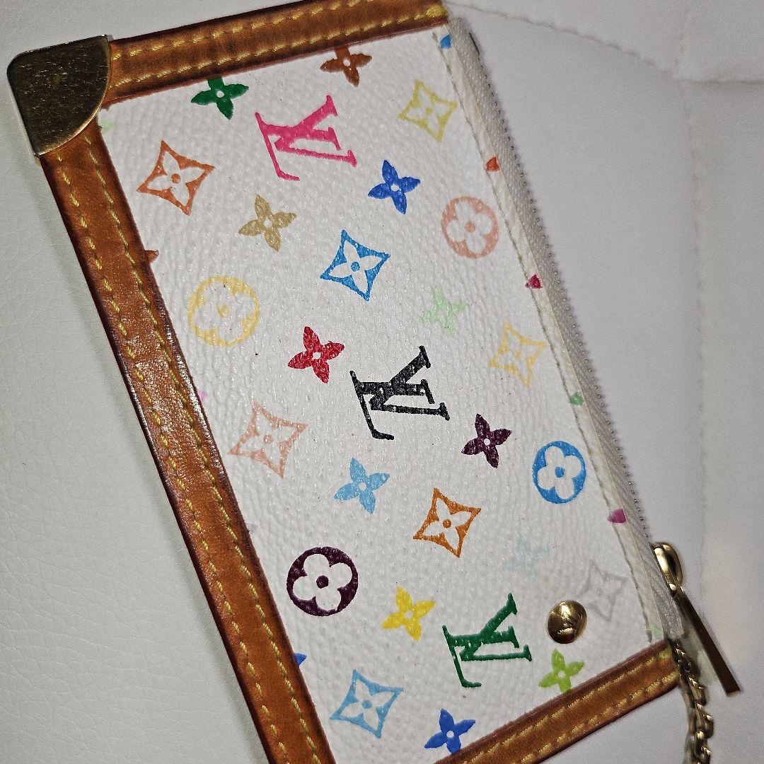 LOUIS VUITTON マルチカラー ポシェット・クレ キーケース ブロン