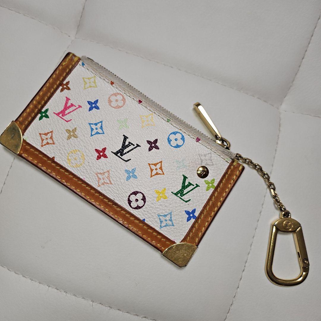 LOUIS VUITTON マルチカラー ポシェット・クレ キーケース ブロン
