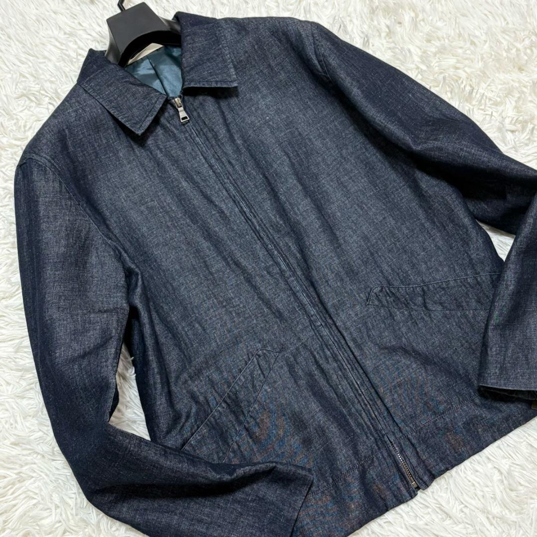 極美品 希少L ポールスミスコレクション デニムジャケット 派手裏地 インディゴ