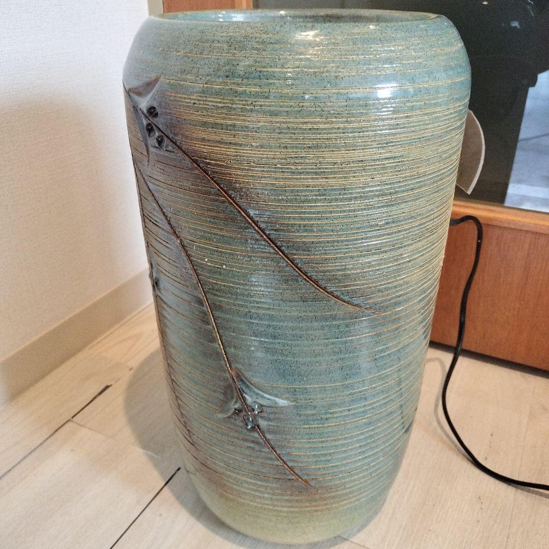 信楽焼 つくばい （電動 噴水 付）