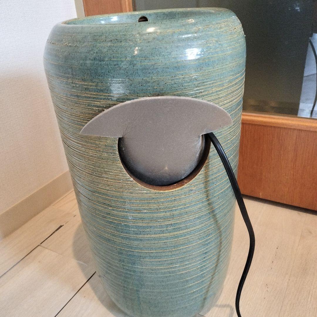 信楽焼 つくばい （電動 噴水 付）