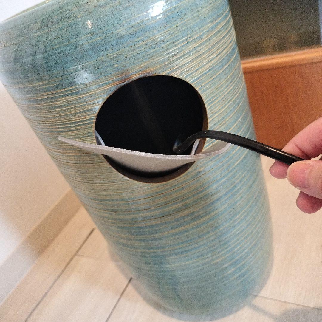信楽焼 つくばい （電動 噴水 付）