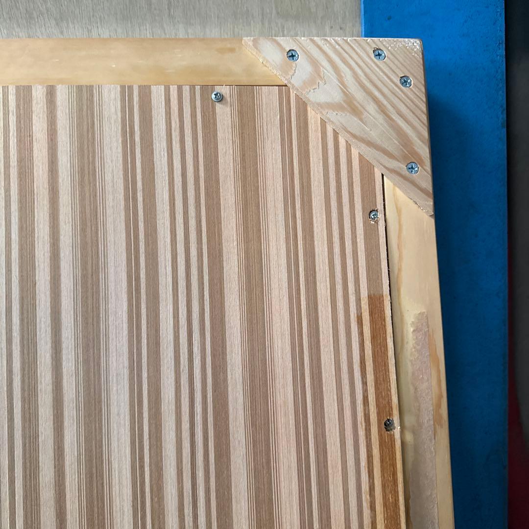 天然木　大型ミラー　80×180