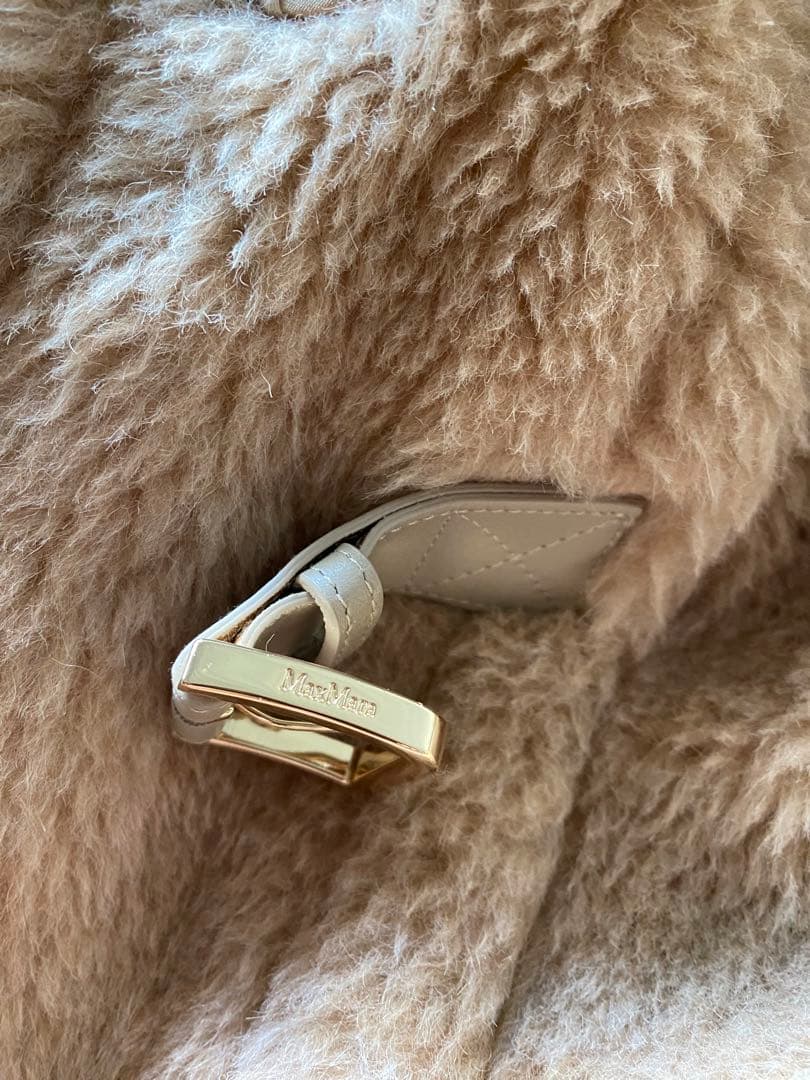 MAX MARA マックスマーラ テディポンチョ ベージュ カシミヤ混