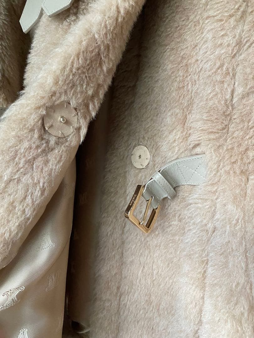 MAX MARA マックスマーラ テディポンチョ ベージュ カシミヤ混