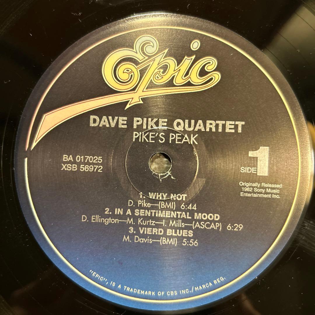 Dave Pike Quartet Pike's Peak 180g重量盤LP