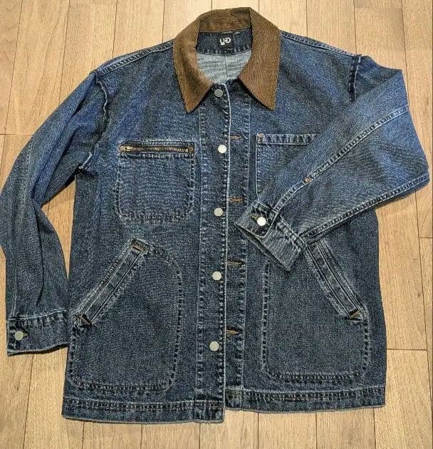 入手困難 GU UNDERCOVER デニムカバーオールジャケット L ブル