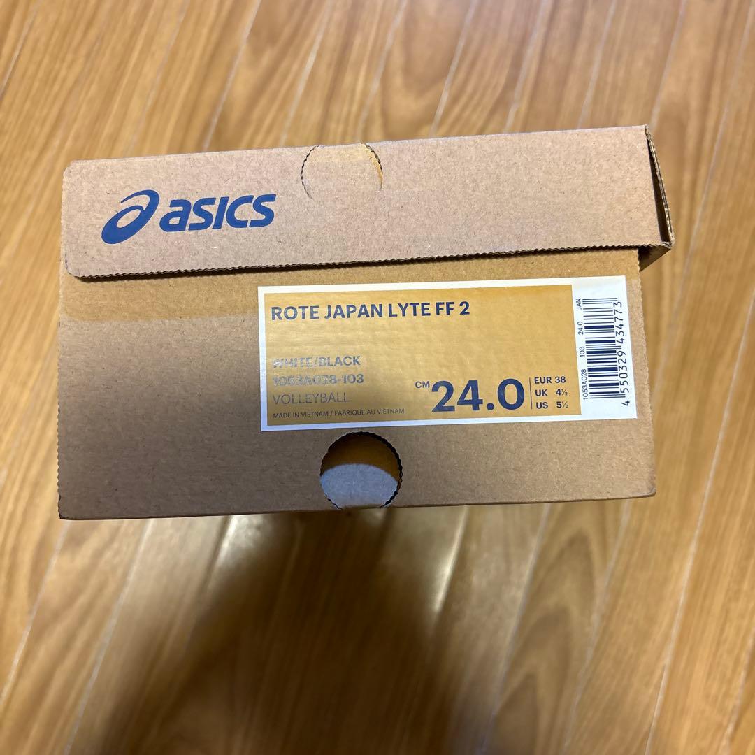 ASICS バレーボールシューズ ホワイト/ブラック/ゴールド