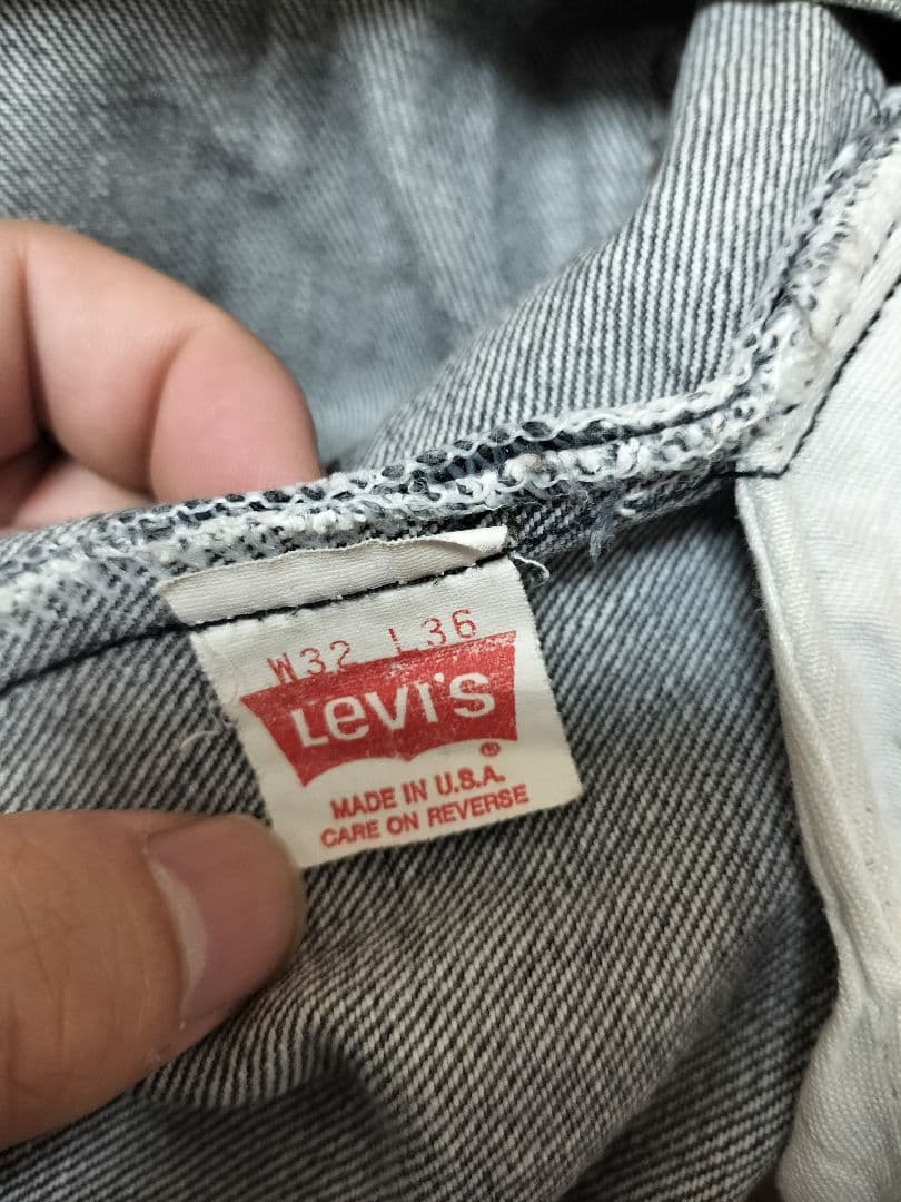 90’s USA製 Levi’s 501-0658 先染め ブラック W32