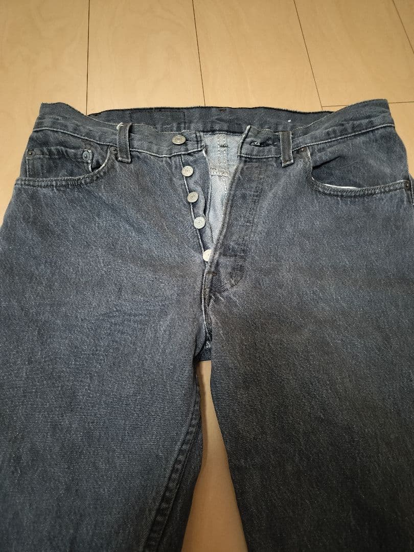 90’s USA製 Levi’s 501-0658 先染め ブラック W32