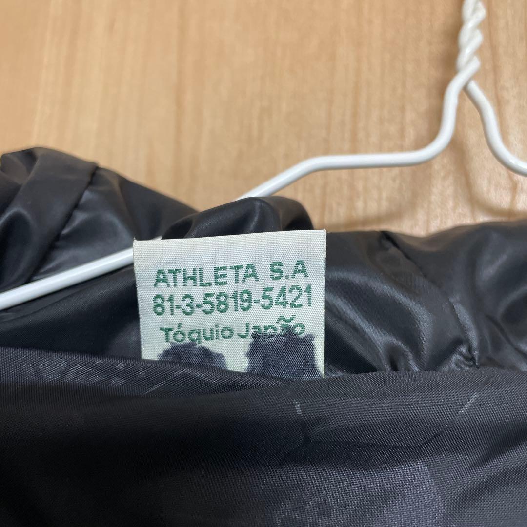 ATHLETA ブラック　ベンチコート フード付き　Ｍサイズ