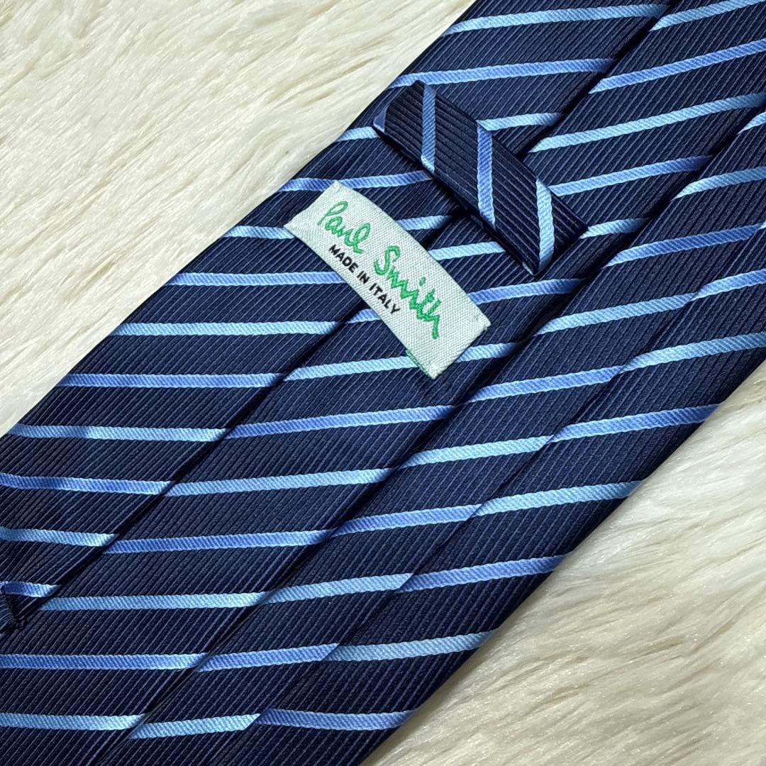 【未使用品】Paul Smith ネクタイ　高級シルク　ブルー