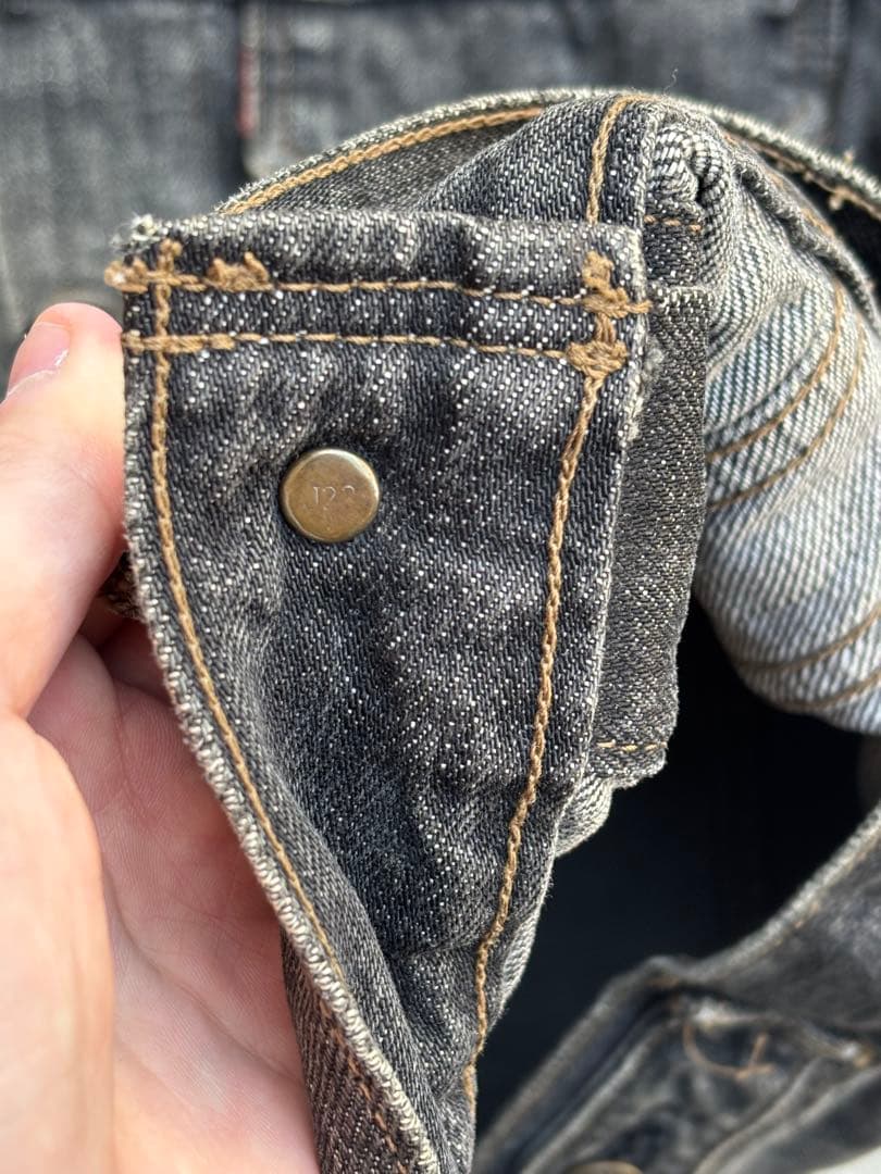 右*ん様 90s Levi's 70505 日本製 先染ブラック 38 色残り9