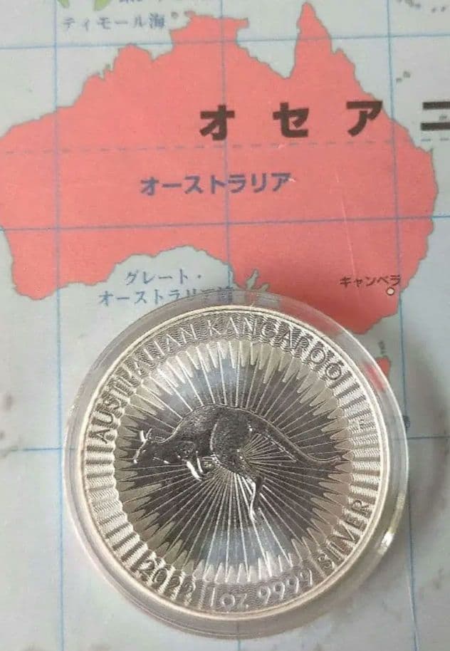 【パティ】2022年製オーストラリアカンガルー銀貨　1オンス