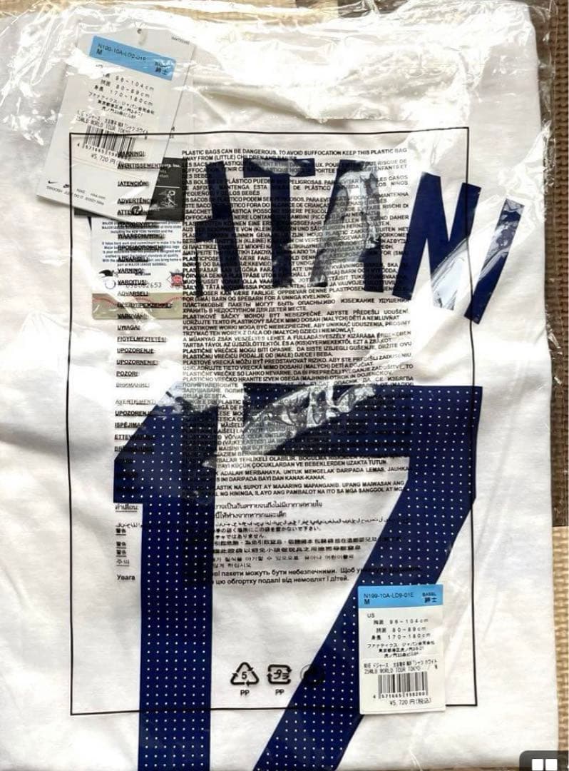 【新品】大谷翔平 Dodgers Tシャツ M 白