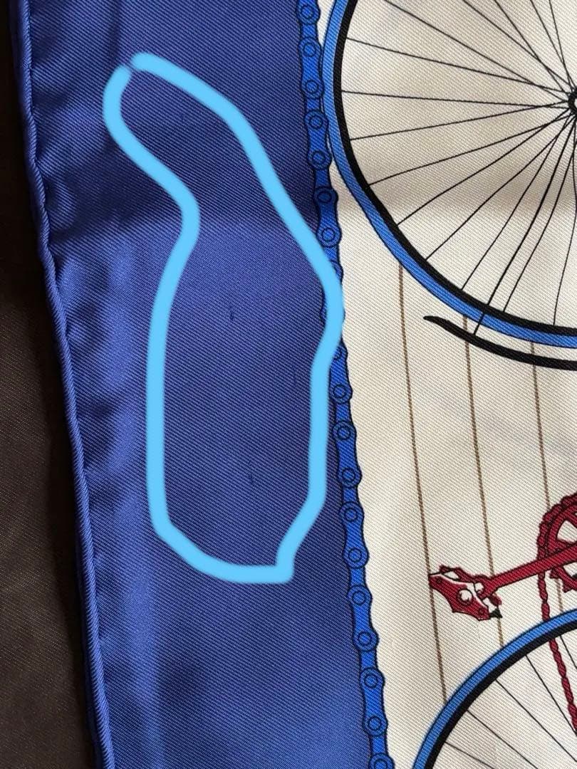 HERMESカレ90 スカーフ シルク100%【美品】