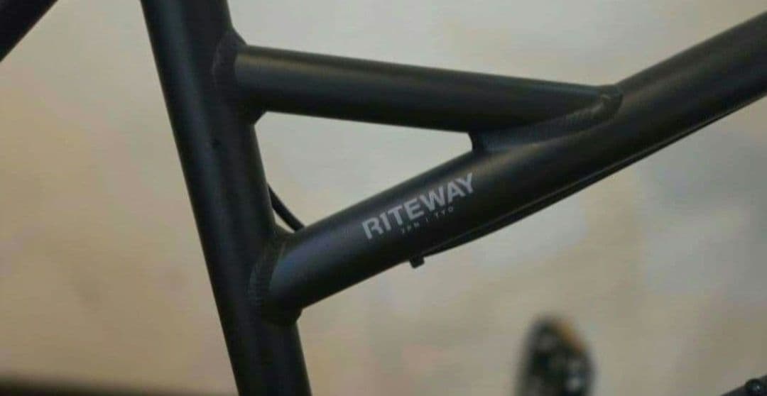 ☆RITEWAY ミニベロ ブラック バスケット付き/美品☆手渡し限定金額
