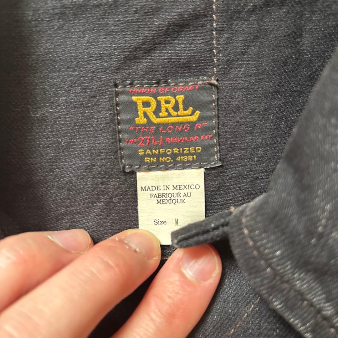 RRL ブラック デニムジャケット Mサイズ
