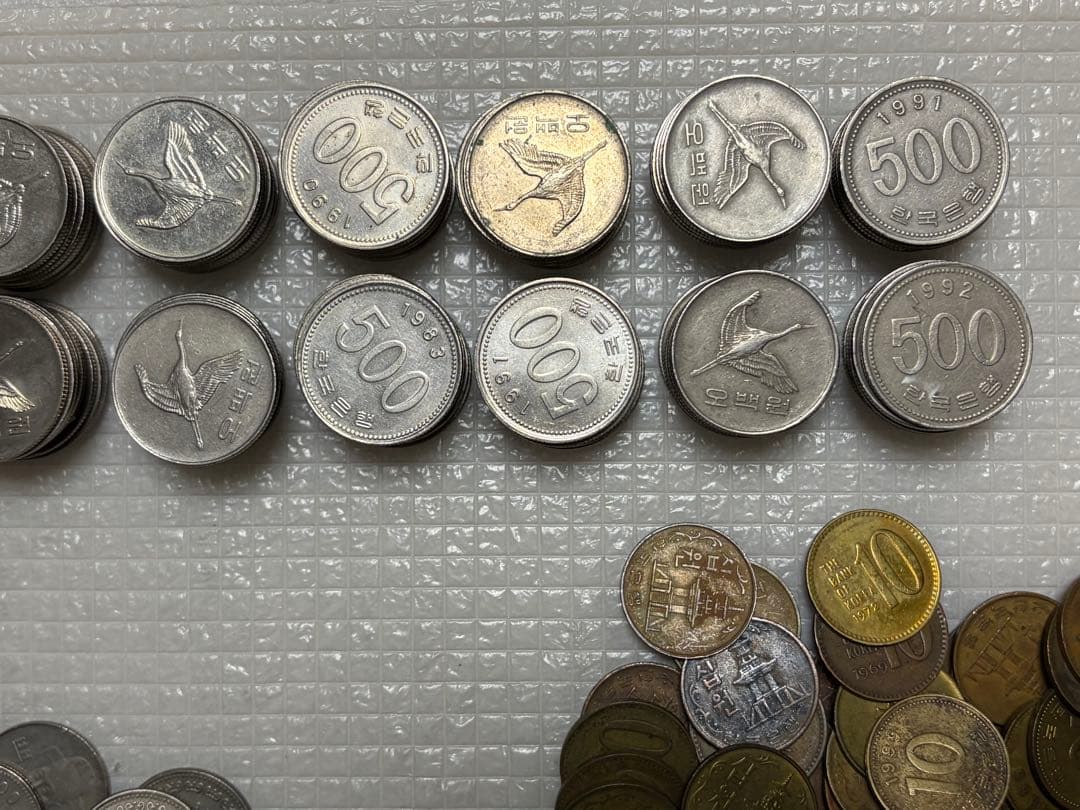 古銭　外国硬貨　韓国　韓国ウォン　韓国硬貨　500 100 10ウォン