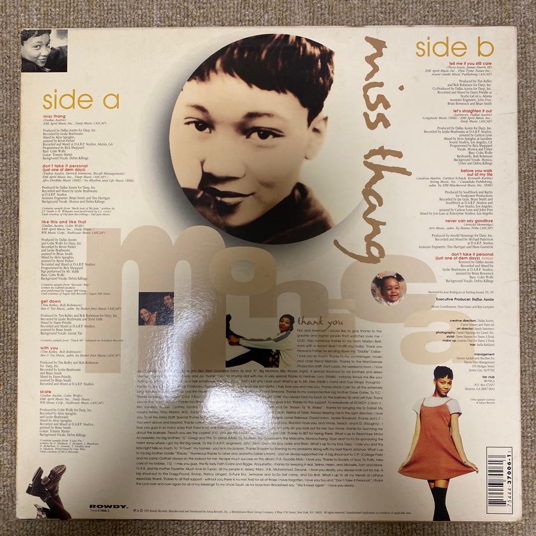 【名盤】Monica - Miss Thang LP