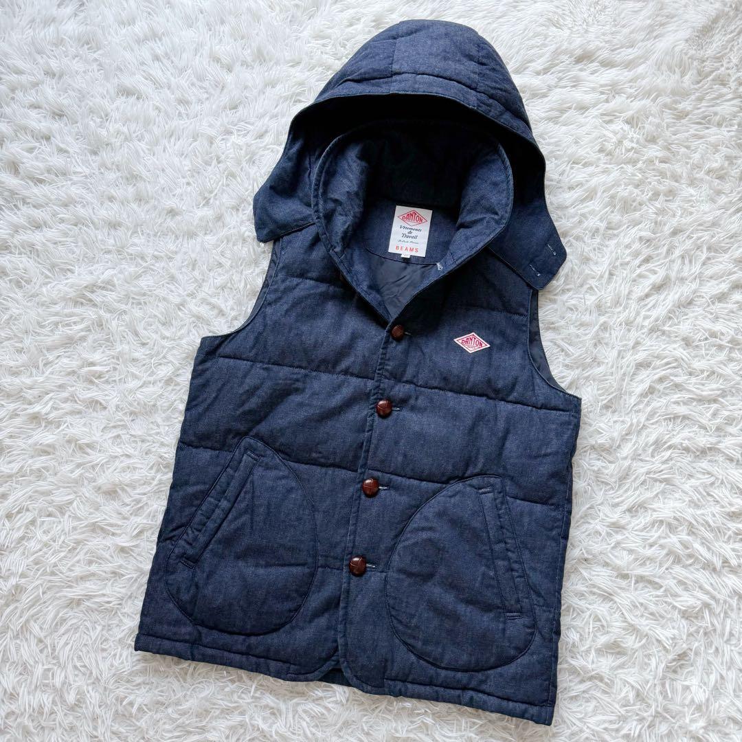 美品⭐︎2WAY DANTON ダントン デニム ダウンベストBEAMS別注 希少