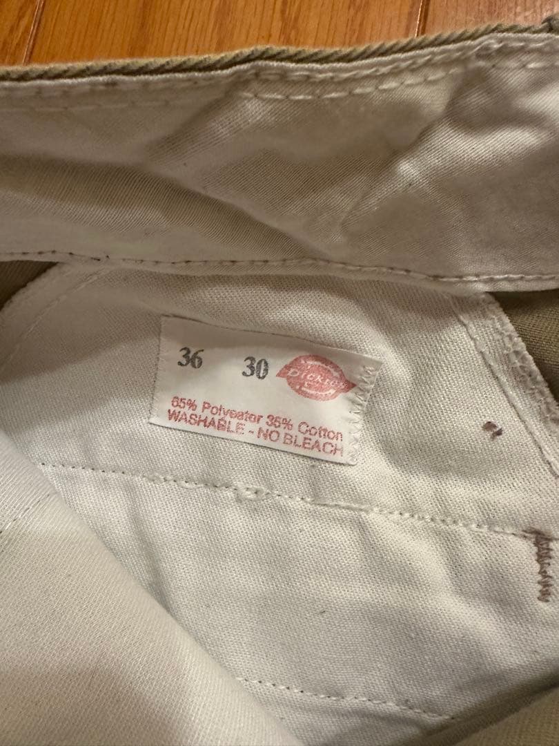 Ｋ*様 70s USA製 Dickies874 ベージュ チビタグ アルミジップ