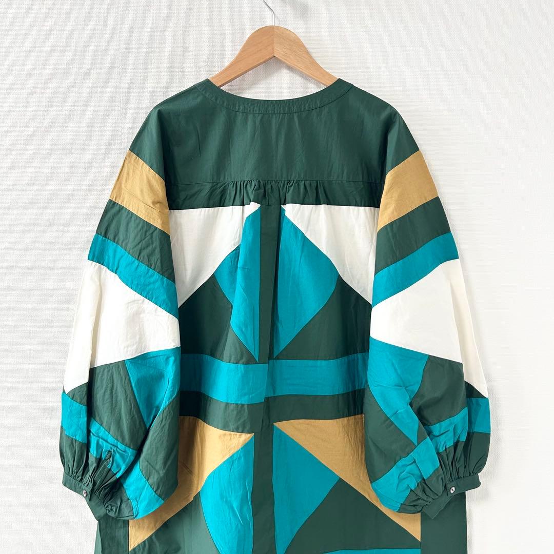 美品✨サラマリカ　Cotton Triangle Patchwork Dress