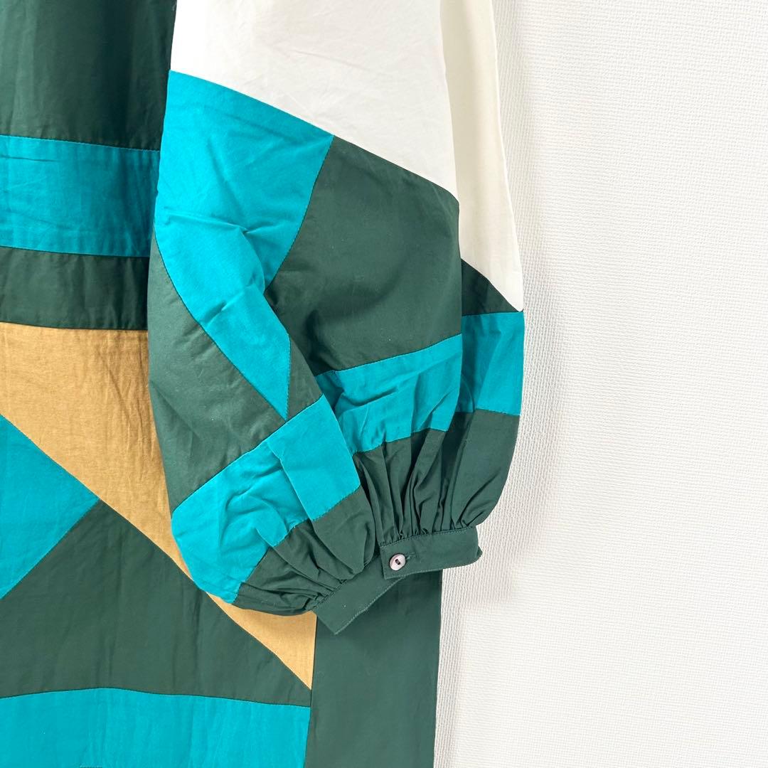 美品✨サラマリカ　Cotton Triangle Patchwork Dress