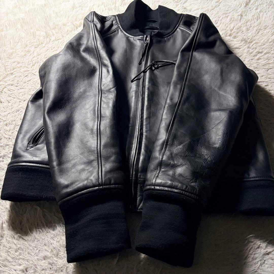 美品■ Liugoo Leathers ライダースジャケット　本革　黒　3L