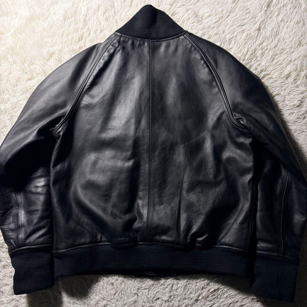 美品■ Liugoo Leathers ライダースジャケット　本革　黒　3L