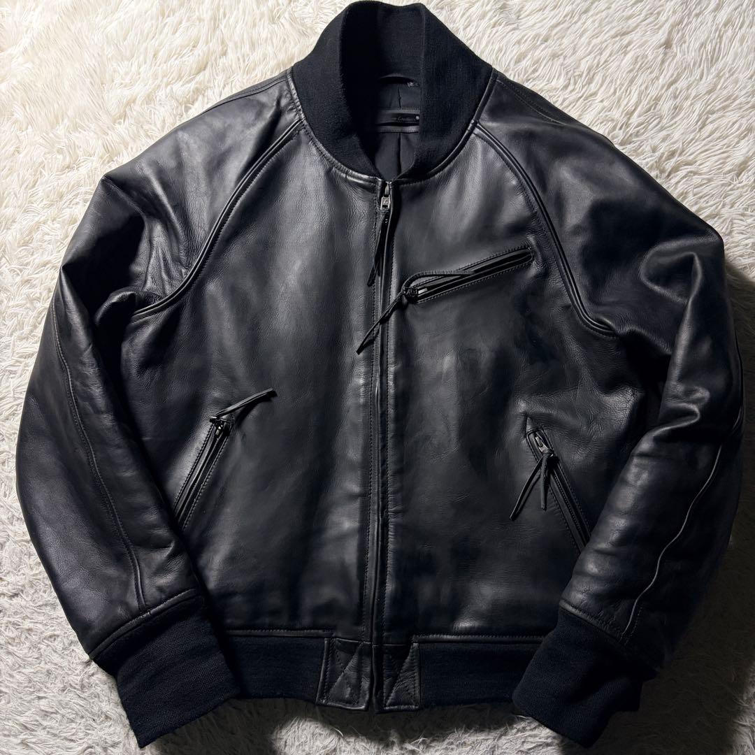 美品■ Liugoo Leathers ライダースジャケット　本革　黒　3L