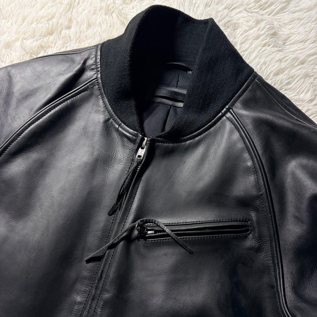 美品■ Liugoo Leathers ライダースジャケット　本革　黒　3L