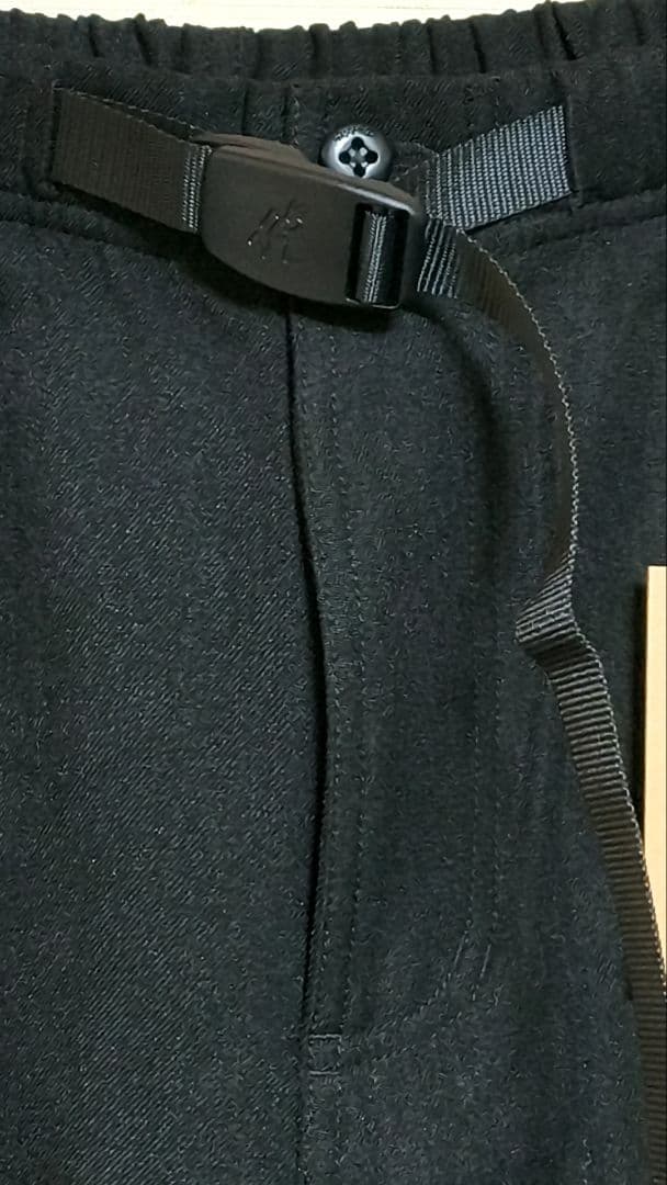【新品タグ付】グラミチ ウールライク スラックス 黒 L
