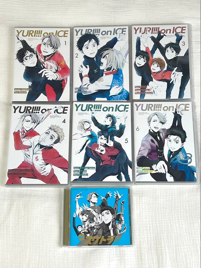 最終値下ユーリ!!! on ICE DVD 円盤全巻＆収納box、スケトラCD付