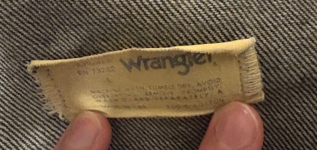 vintage90's古着 Wrangler グレー デニムジャケット