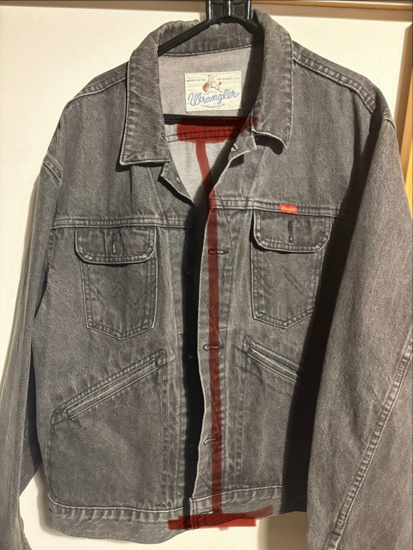 vintage90's古着 Wrangler グレー デニムジャケット