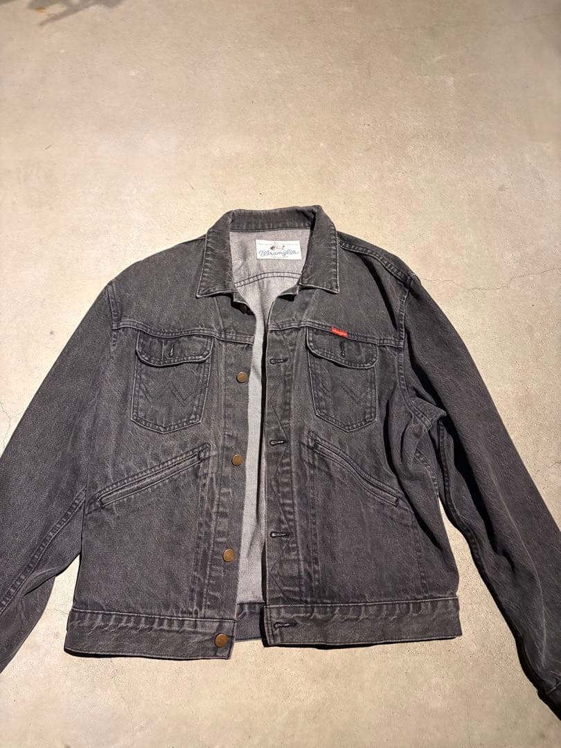 vintage90's古着 Wrangler グレー デニムジャケット