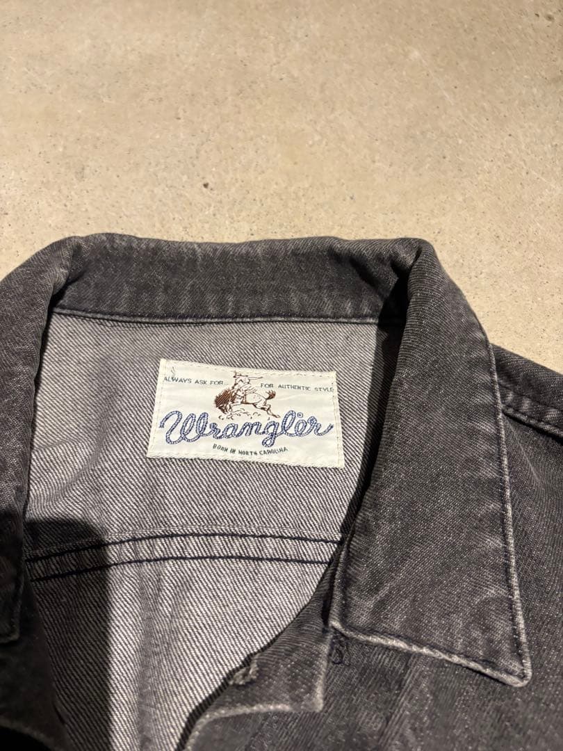 vintage90's古着 Wrangler グレー デニムジャケット
