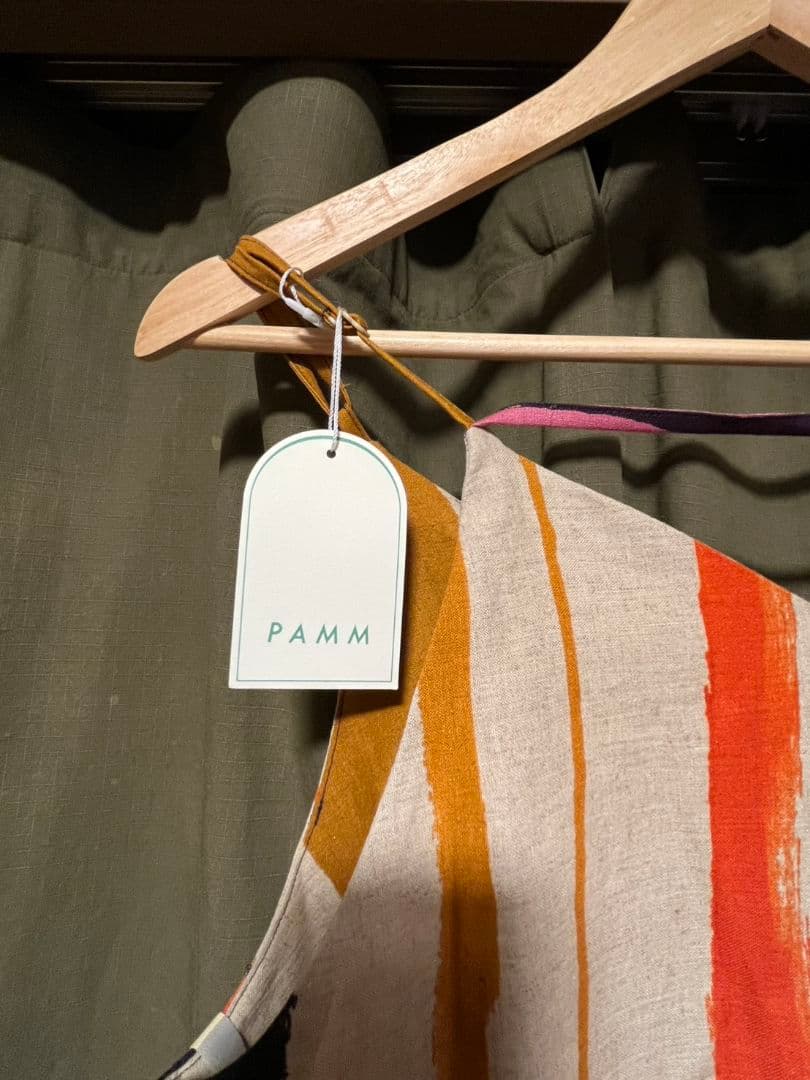 【PAMM】ストライプキャミソールロングワンピース